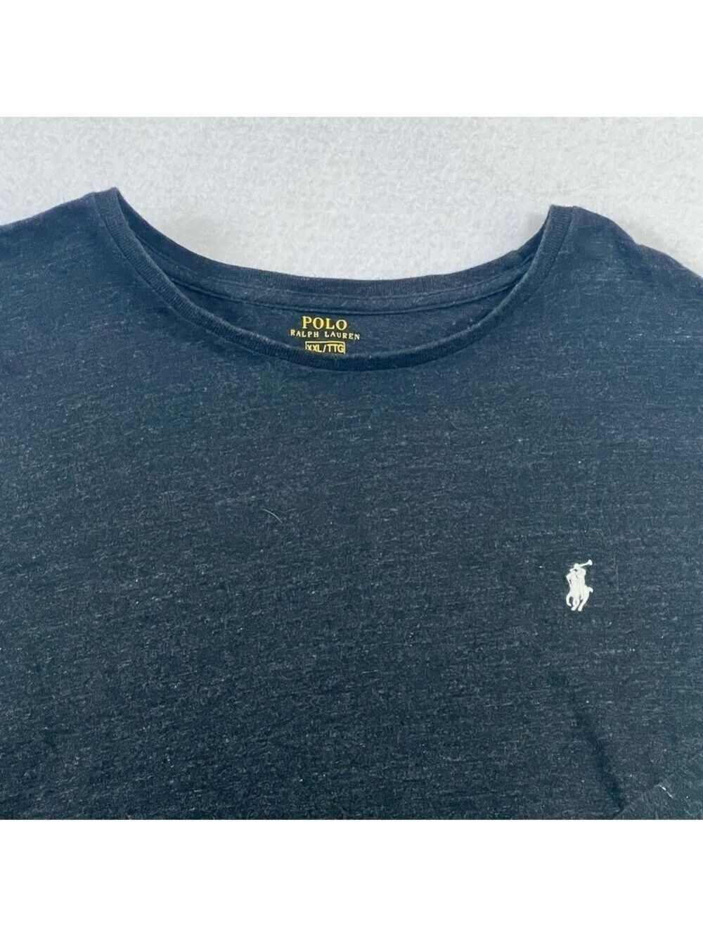 Polo Ralph Lauren Black Shirt XXL Long Sleeve White Pony Casual layers Mens